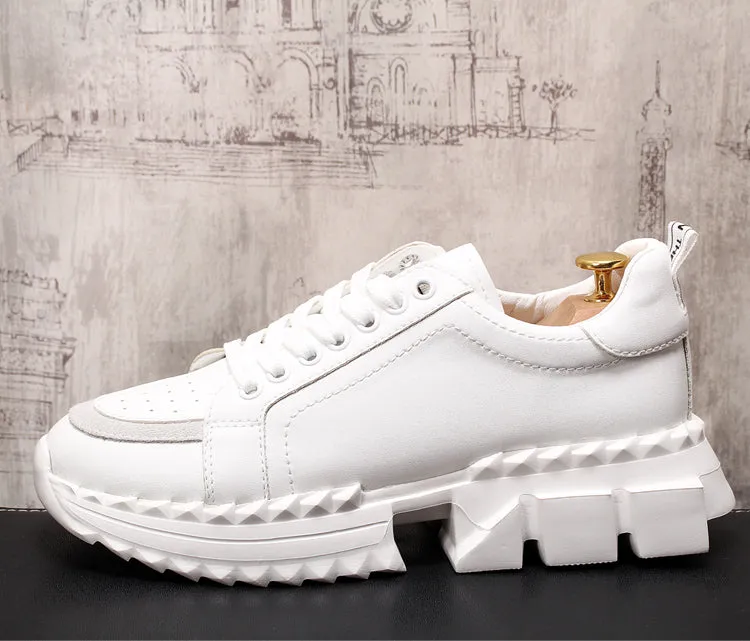 Men British Style Fashion Casual Shoes Spring Summer Autumn Thick Bottom Hip Hop Sneakers Male Youth Trending Loafers