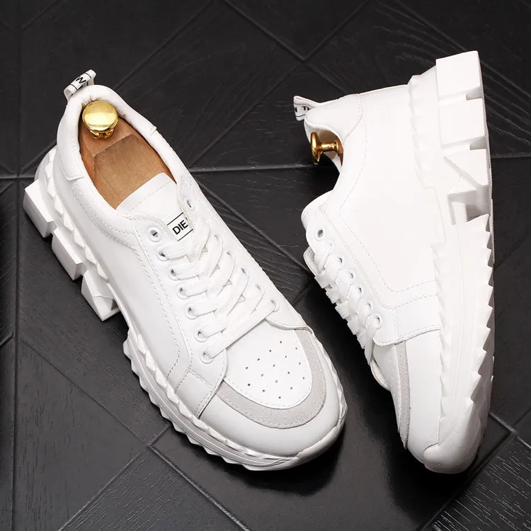 Men British Style Fashion Casual Shoes Spring Summer Autumn Thick Bottom Hip Hop Sneakers Male Youth Trending Loafers