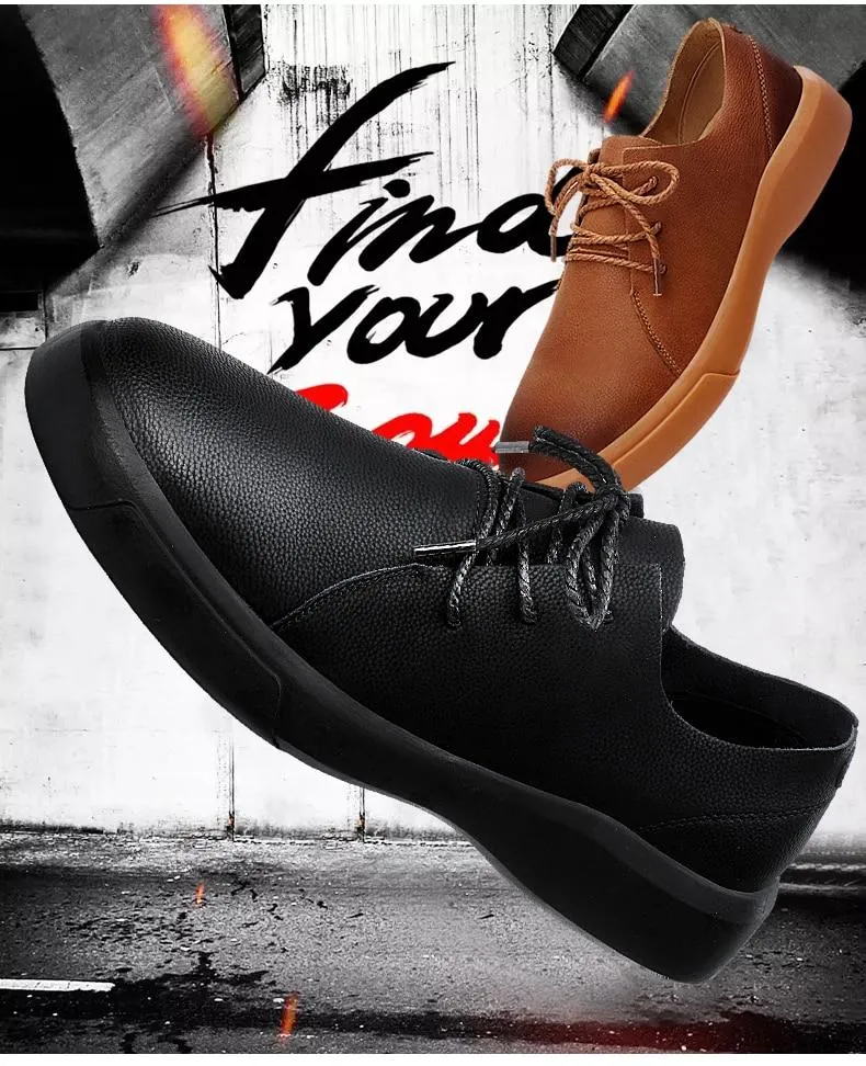 Men Flats Moccasins Quality Handmade Leather Shoe