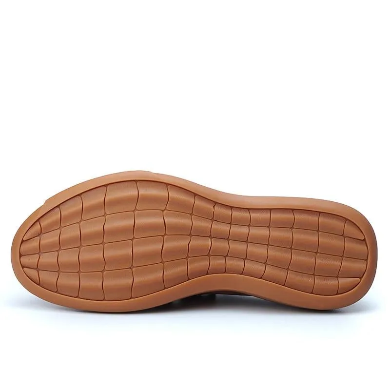 Men Flats Moccasins Quality Handmade Leather Shoe