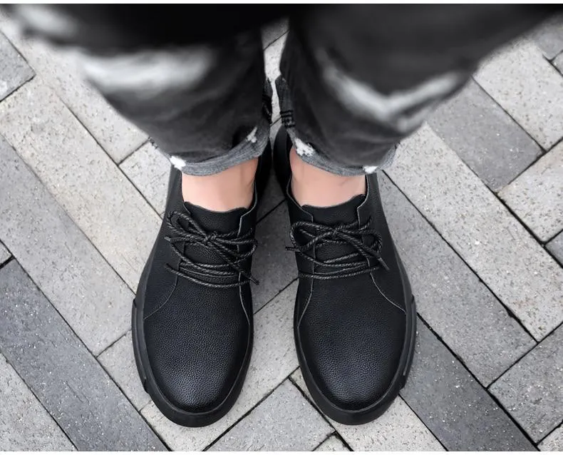 Men Flats Moccasins Quality Handmade Leather Shoe