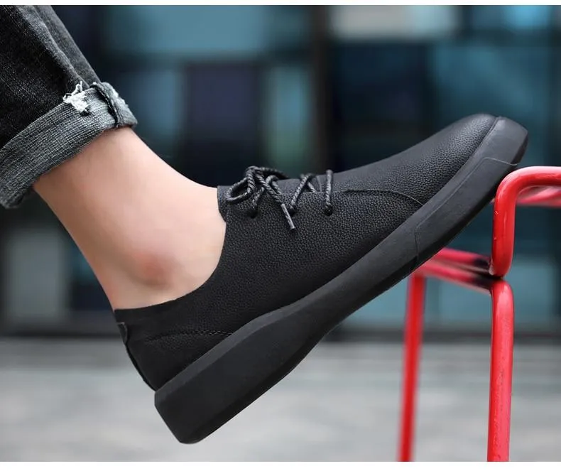 Men Flats Moccasins Quality Handmade Leather Shoe