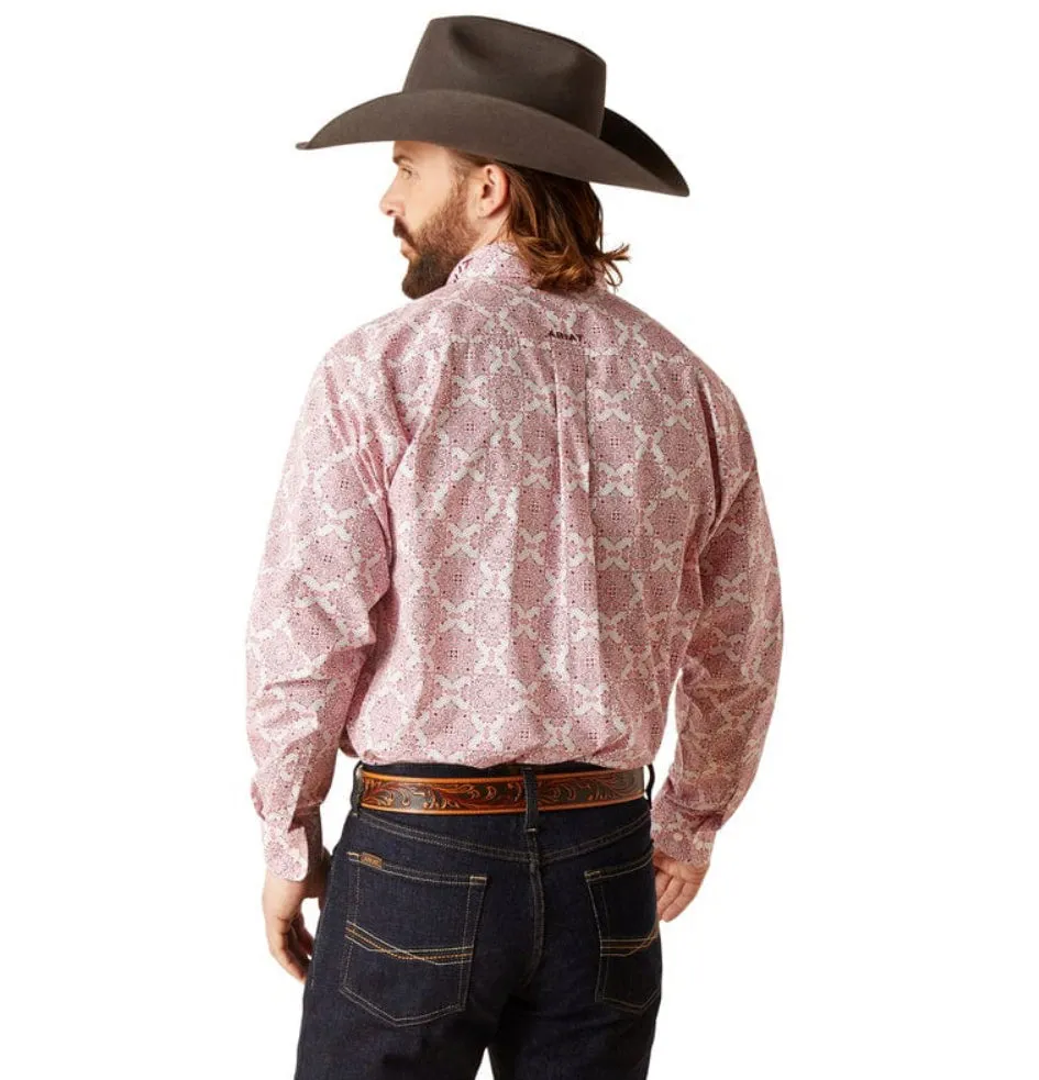 Men’s Ariat White Team Clifford Classic Fit Shirt