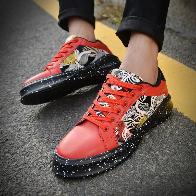 Men's Fashion Print Low Tops