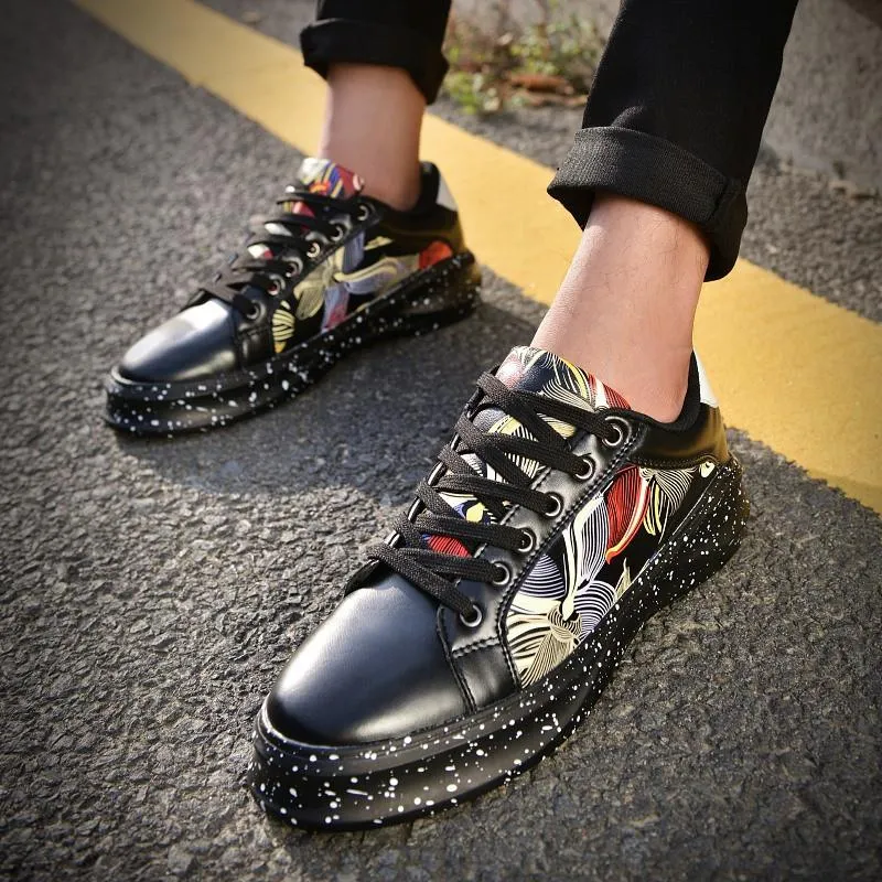 Men's Fashion Print Low Tops