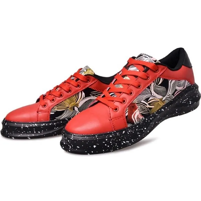 Men's Fashion Print Low Tops