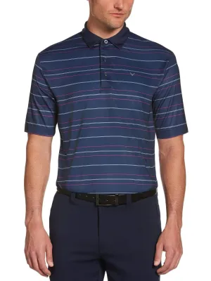 Mens Horizontal Stripe Polo