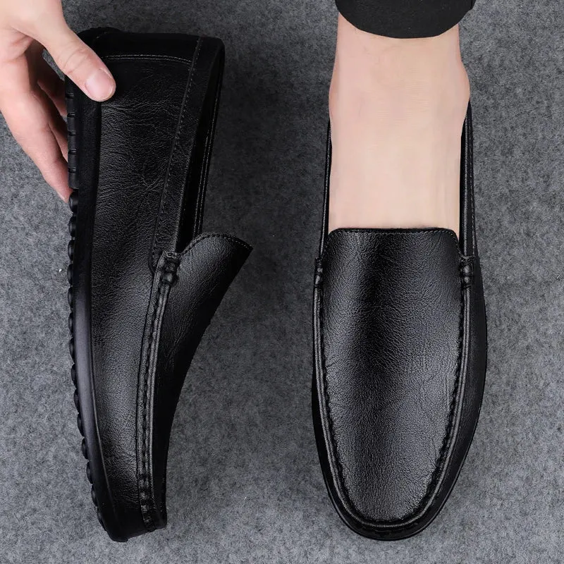 Men's Leather Loafers | Genuine Leather, Slip-On Design, Comfortable Business Shoes
