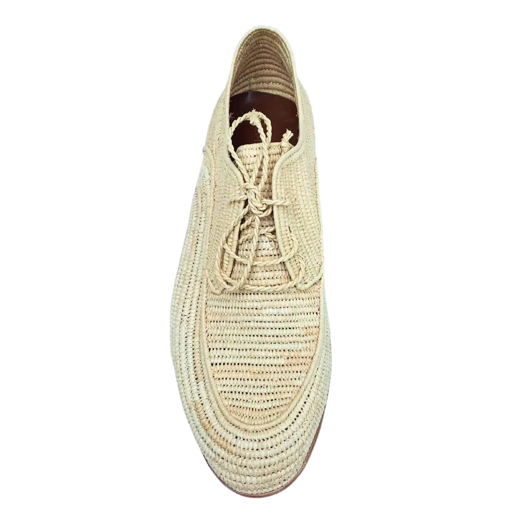 Men's Raffia Brogue (Natural)