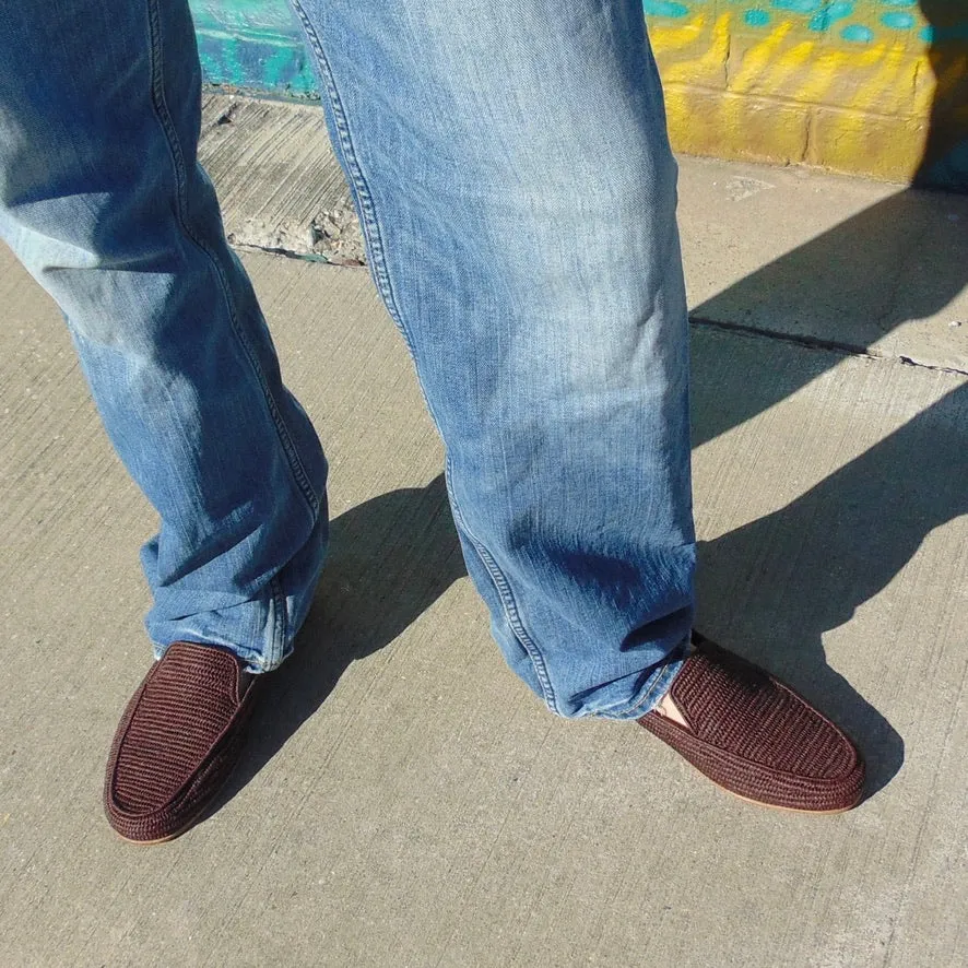Men's Raffia Loafer (Brown)