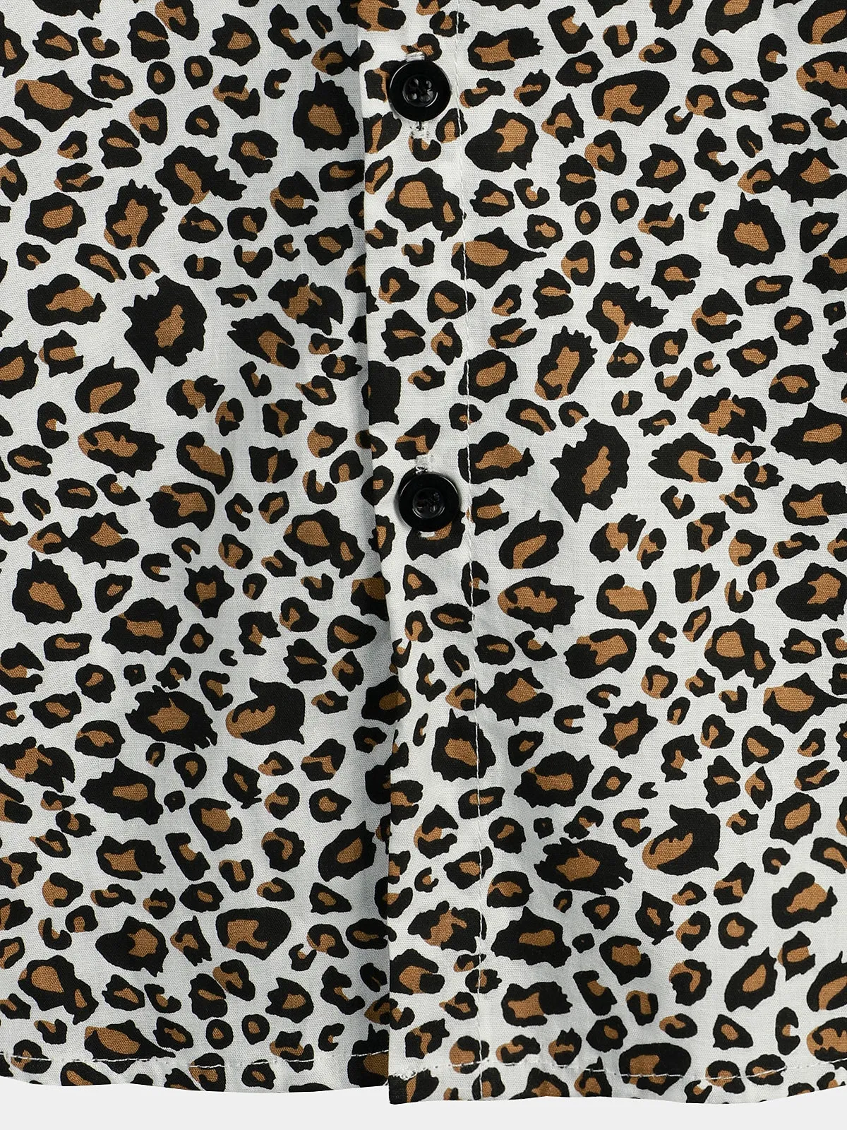 Men's Rock Leopard Print Short Sleeve Shirt