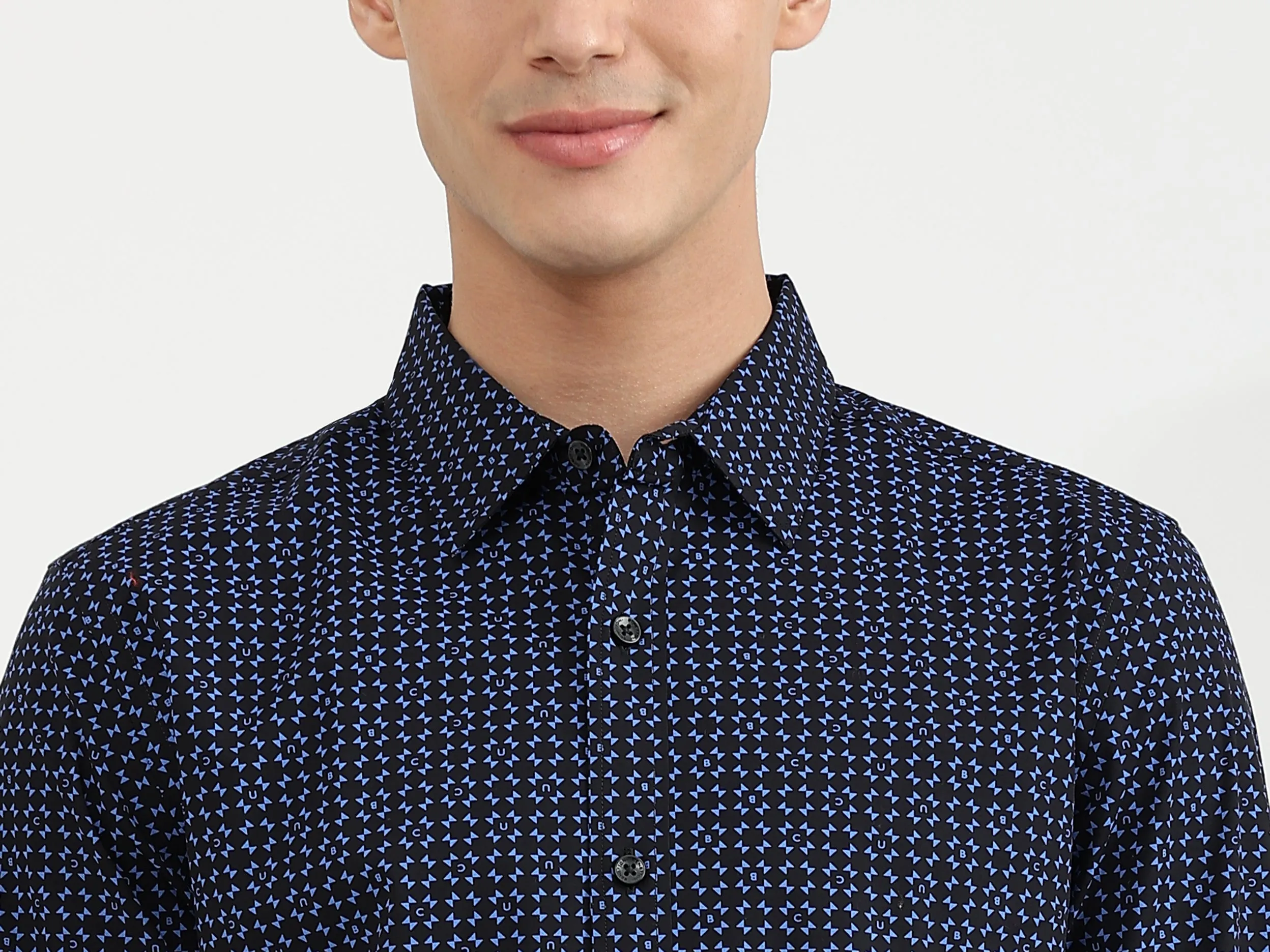 Mens Slim Fit Printed Shirt