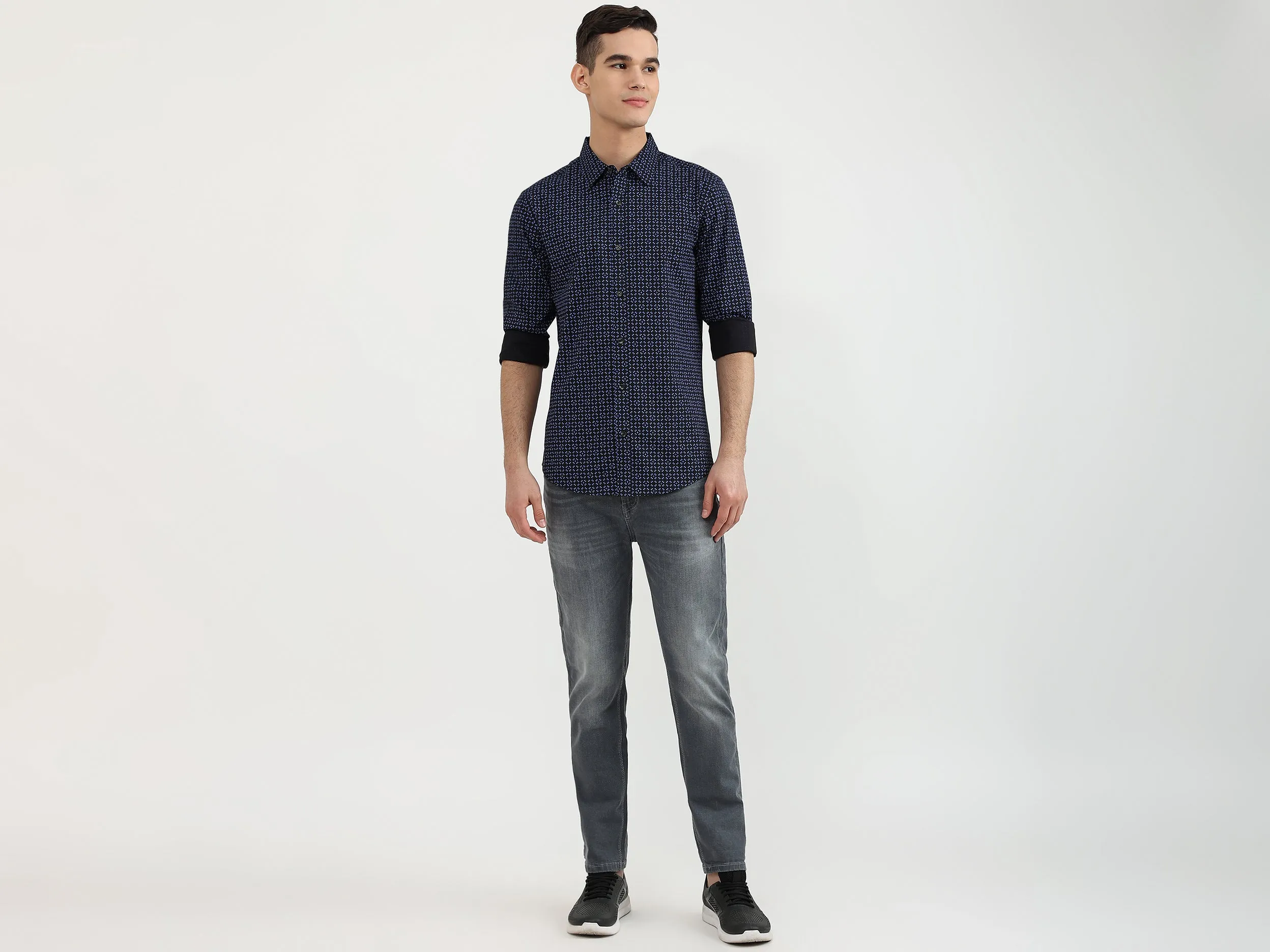 Mens Slim Fit Printed Shirt