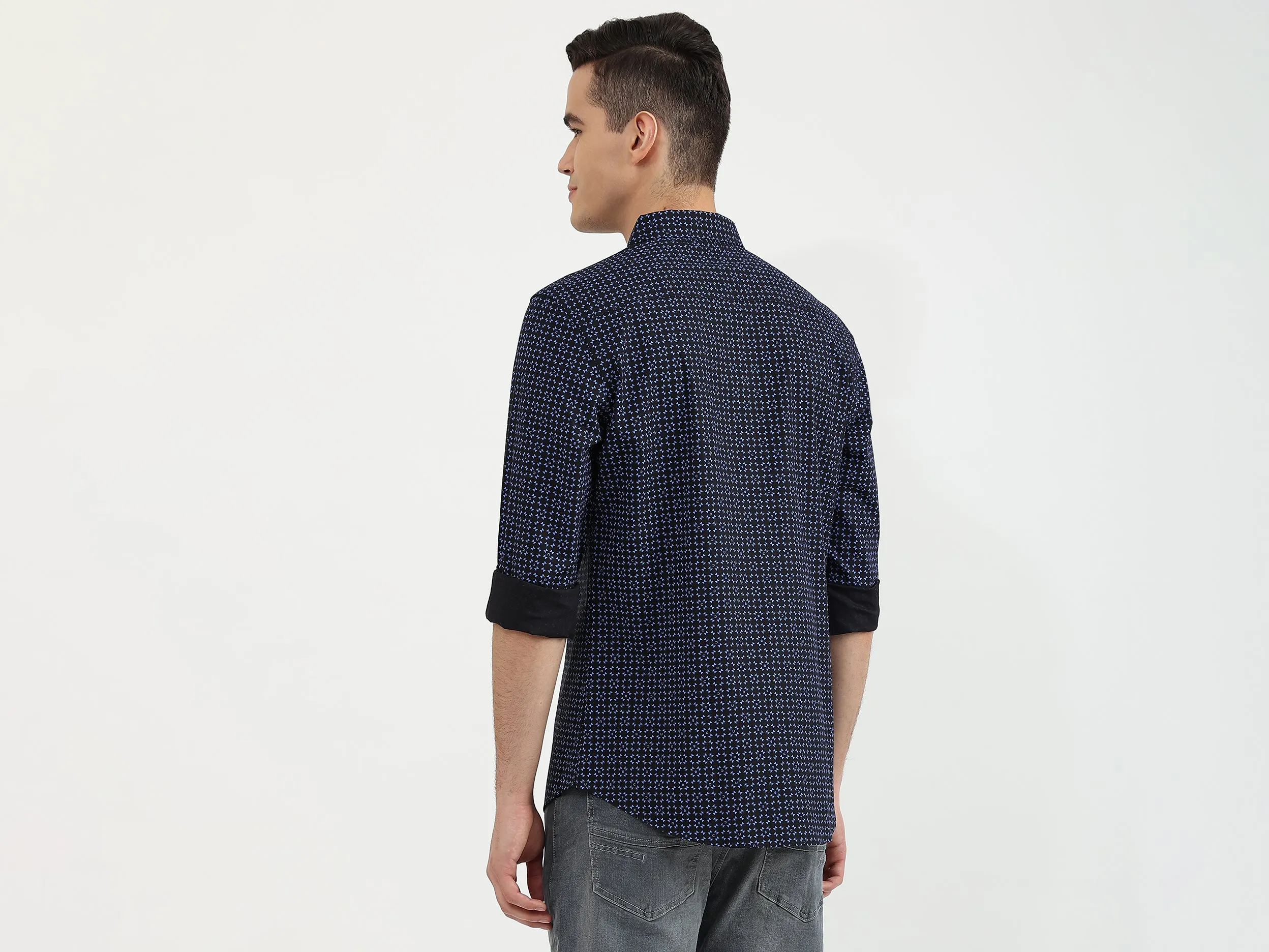 Mens Slim Fit Printed Shirt