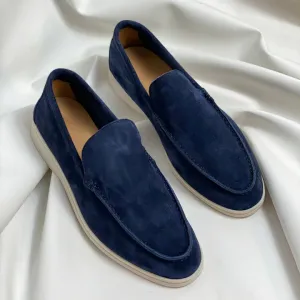 Men's Soft Suede Slip-On Loafers – Lightweight Casual Dress Shoes with Cushioned Insole for Everyday Comfort and Smart Outfits