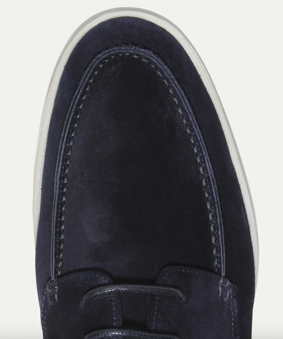 Men’s Suede Lace-Up Moc Toe Shoes – Lightweight Smart-Casual Loafers for Work, Travel & Everyday Sophistication