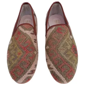 Men's Turkish Kilim Loafers | Browns, Reds
