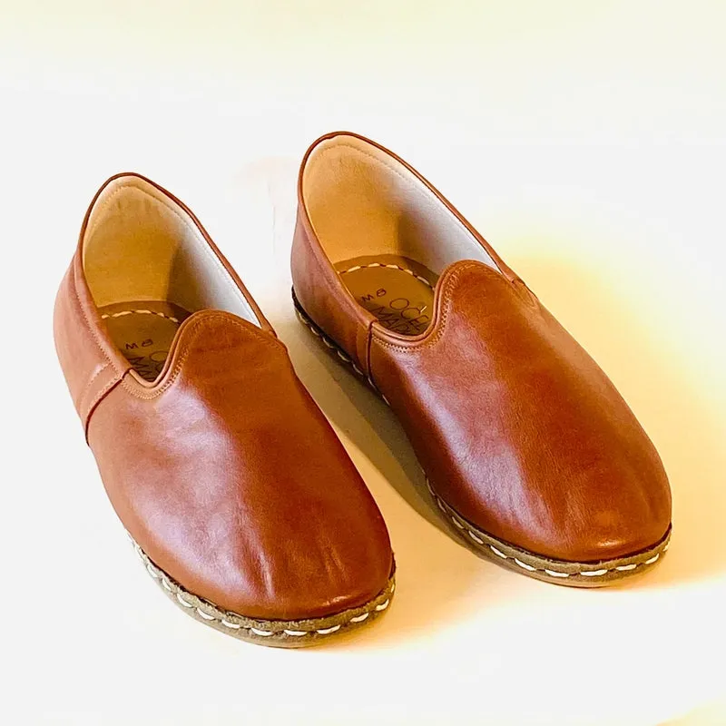 Men's Turkish Yemeni Loafers (Dark Brown)