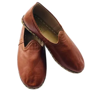 Men's Turkish Yemeni Loafers (Dark Brown)
