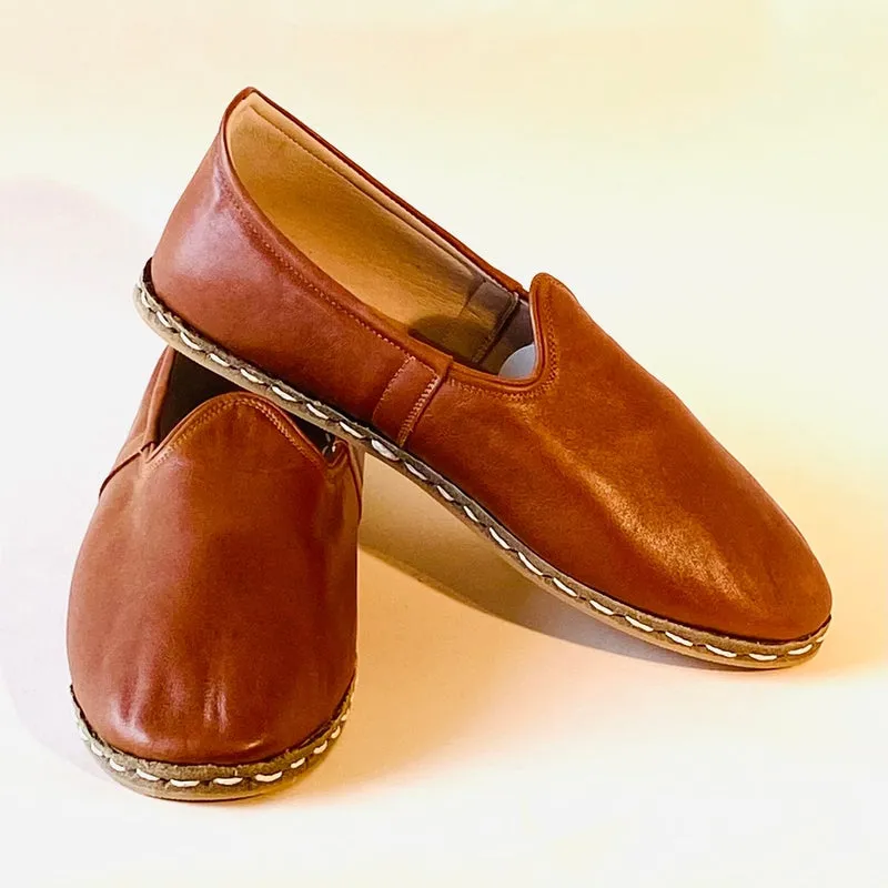 Men's Turkish Yemeni Loafers (Dark Brown)