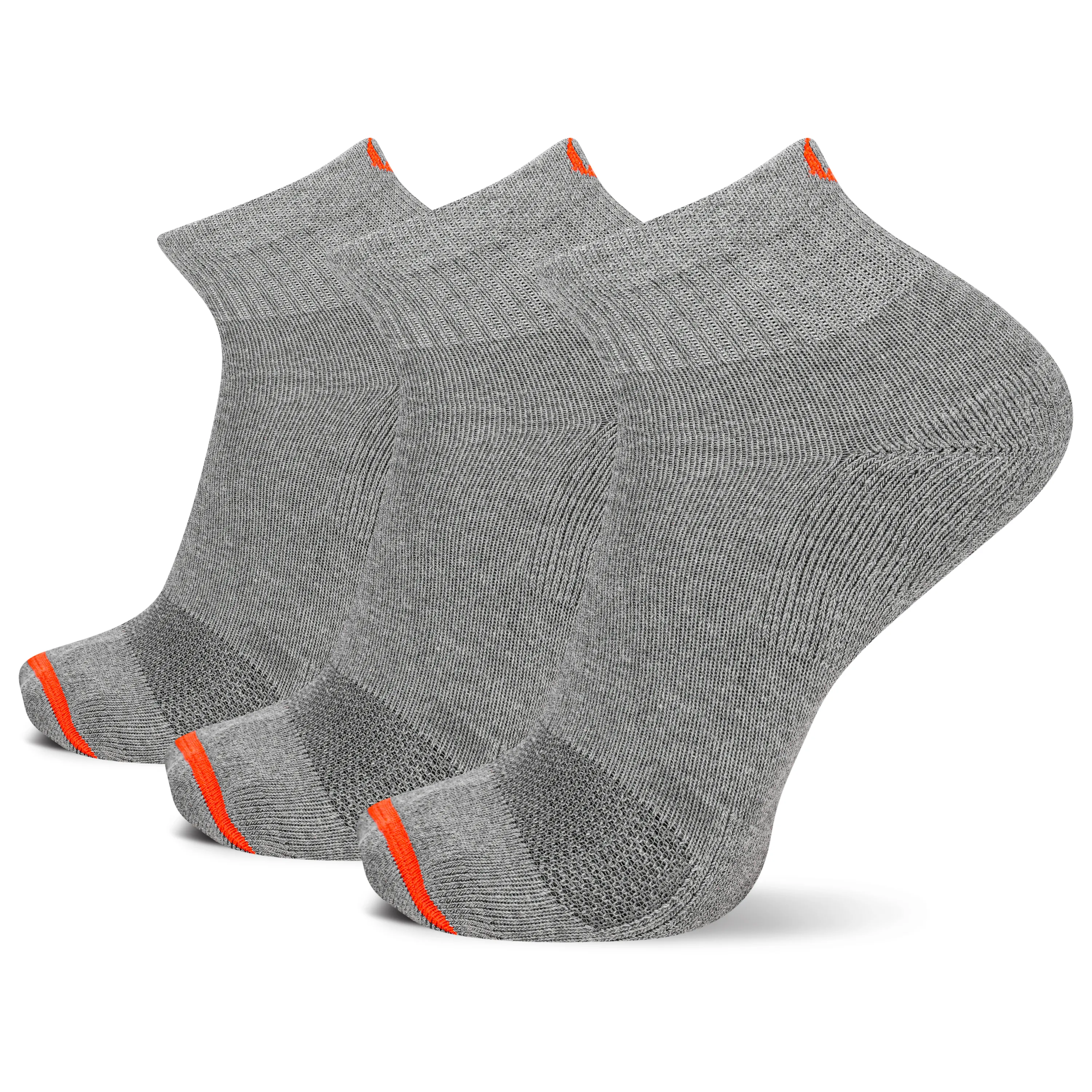 Merrell Cushioned Cotton Ankle Sock - Breathable Comfort 3 Pair Pack