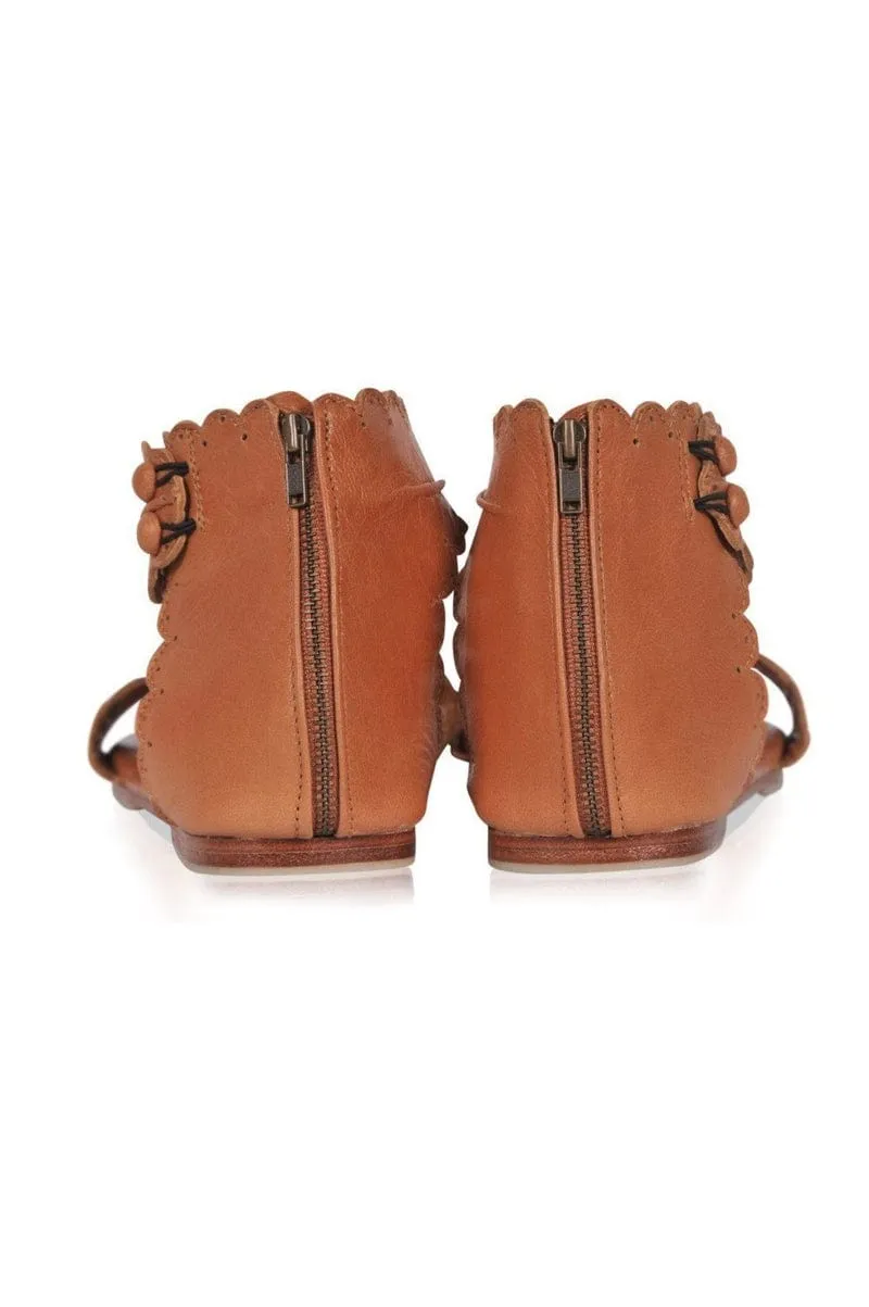 Midsummer Sandals in Dark Tan