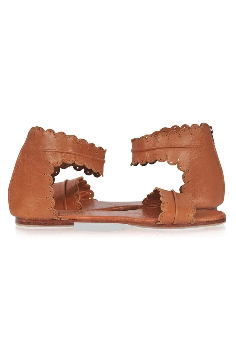 Midsummer Sandals in Dark Tan