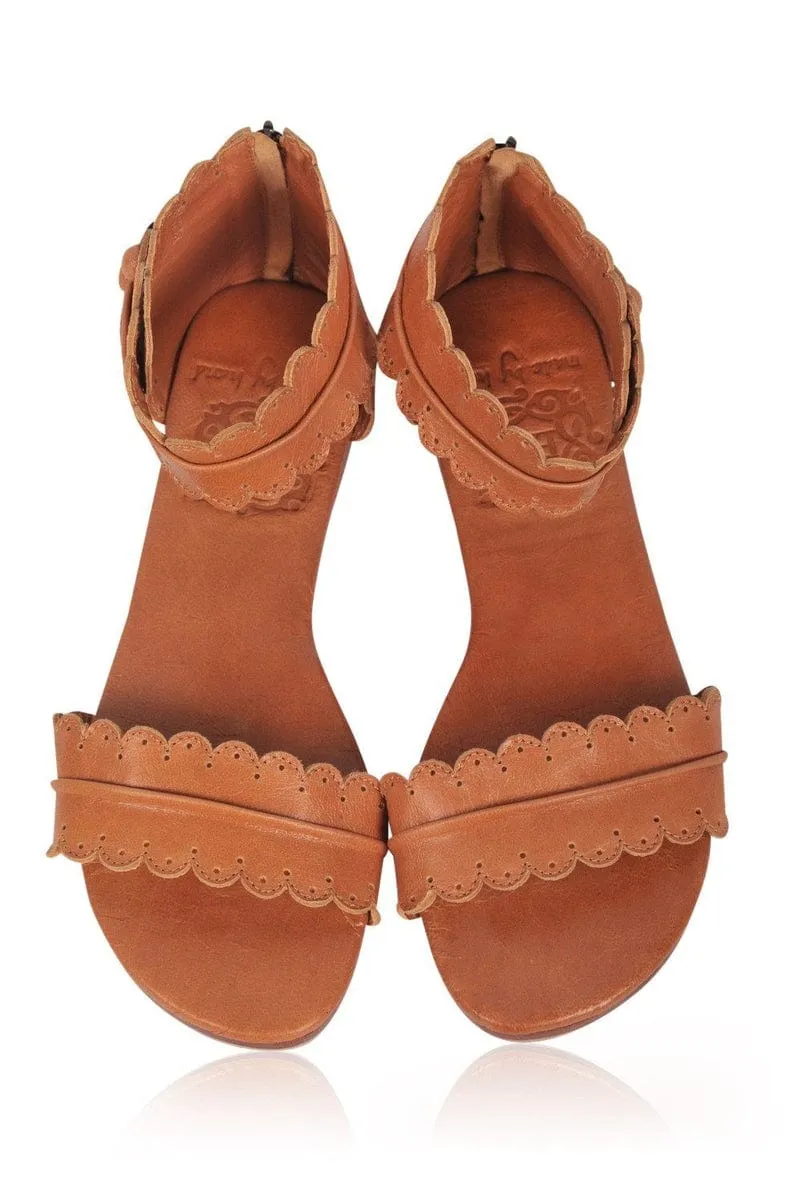 Midsummer Sandals in Dark Tan