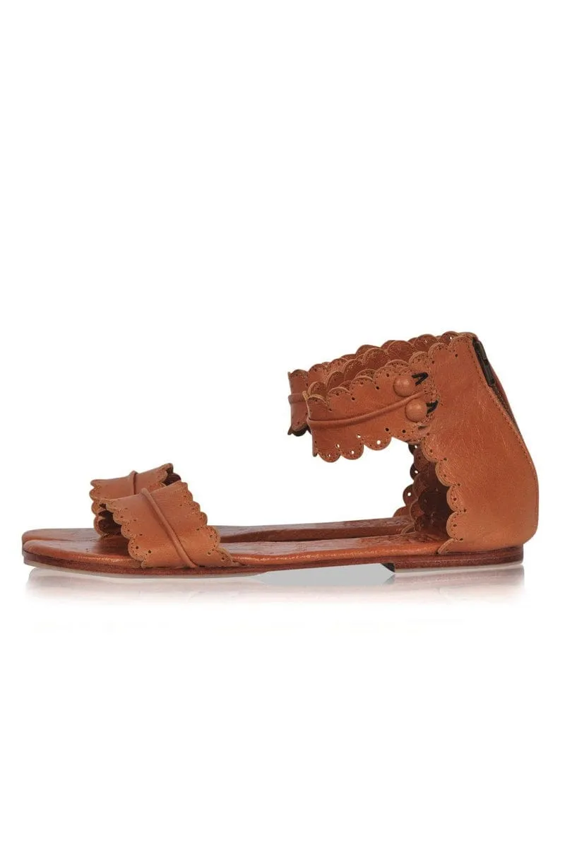 Midsummer Sandals in Dark Tan