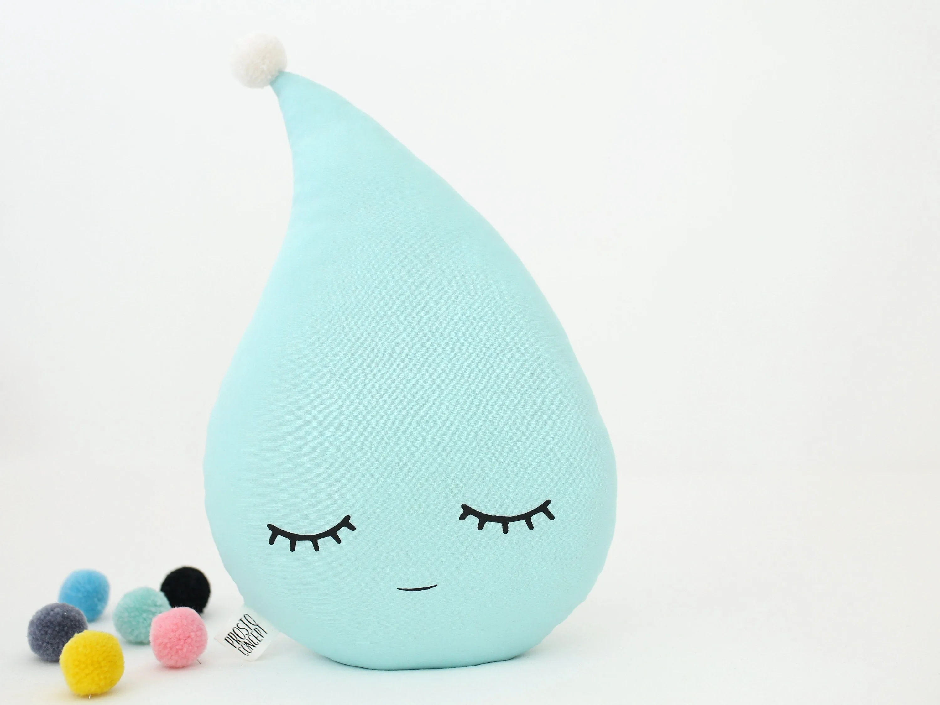 Mint Raindrop Pillow