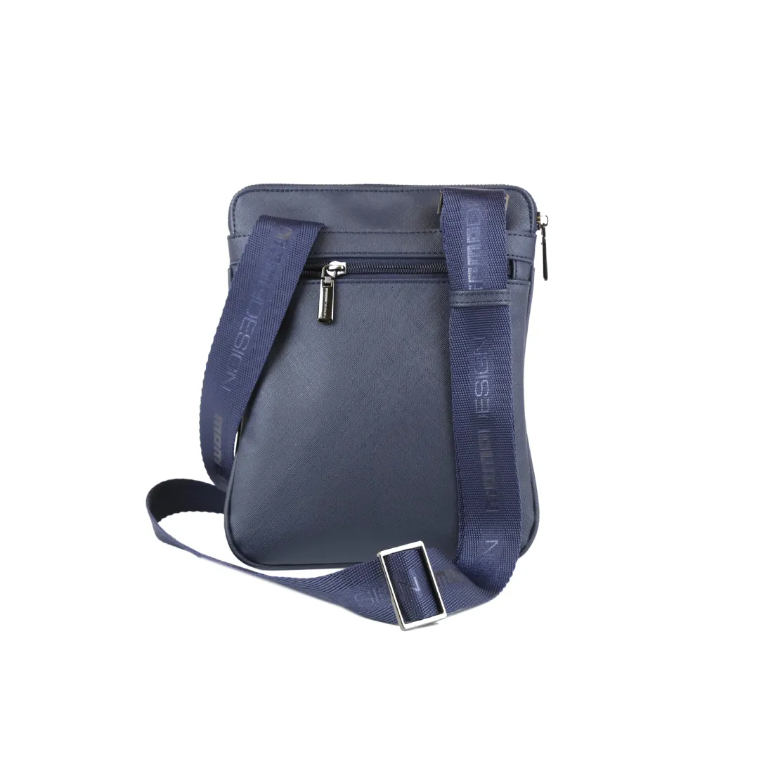 Momodesign Tracolla Business Unico in Saffiano Blu