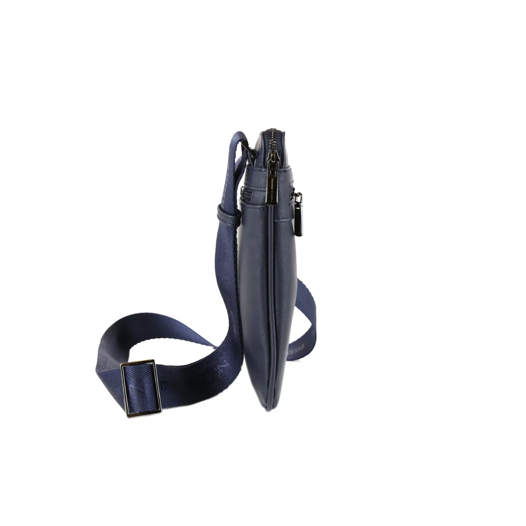 Momodesign Tracolla Business Unico in Saffiano Blu
