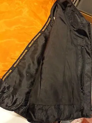 MOTORCYCLE CLASSIC LADIES OPEN NECK VEST W/SNAP BUTTONS COW NEW
