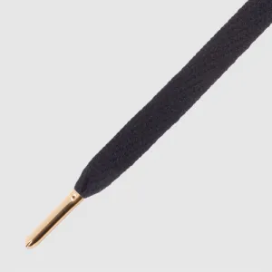 Mr Lacy Flatties - Black / Gold Tip