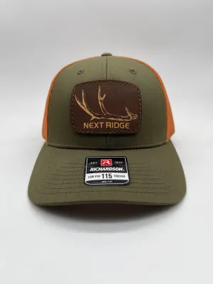 Muley Shed Hat- Dark Loden/Jaffa Orange