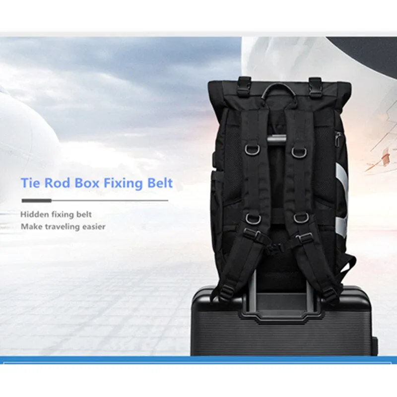 Multifunctional Rolltop Business Men's Backpack