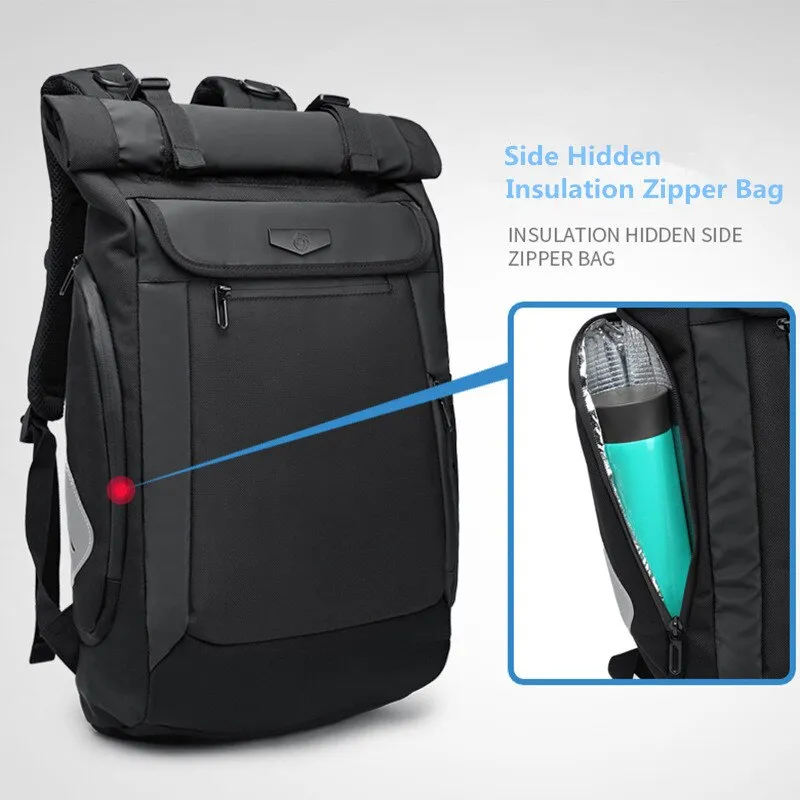 Multifunctional Rolltop Business Men's Backpack