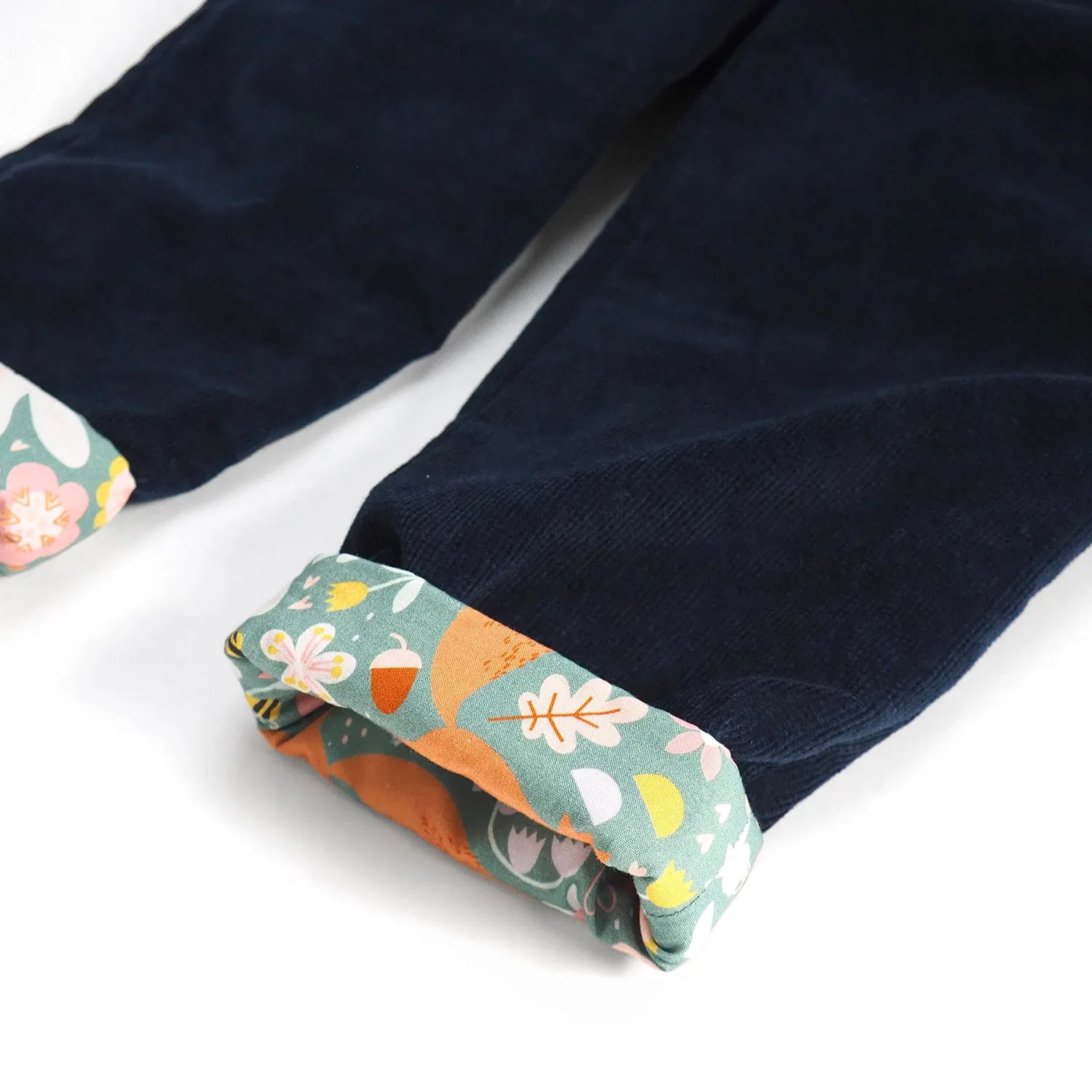 Navy Blue Corduroy Dungarees (Pre-order)