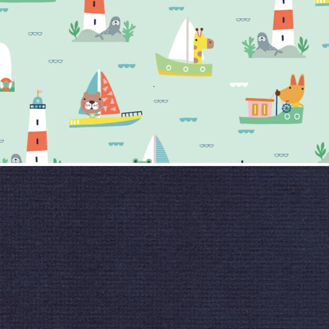 Navy Blue Corduroy Dungarees (Pre-order)