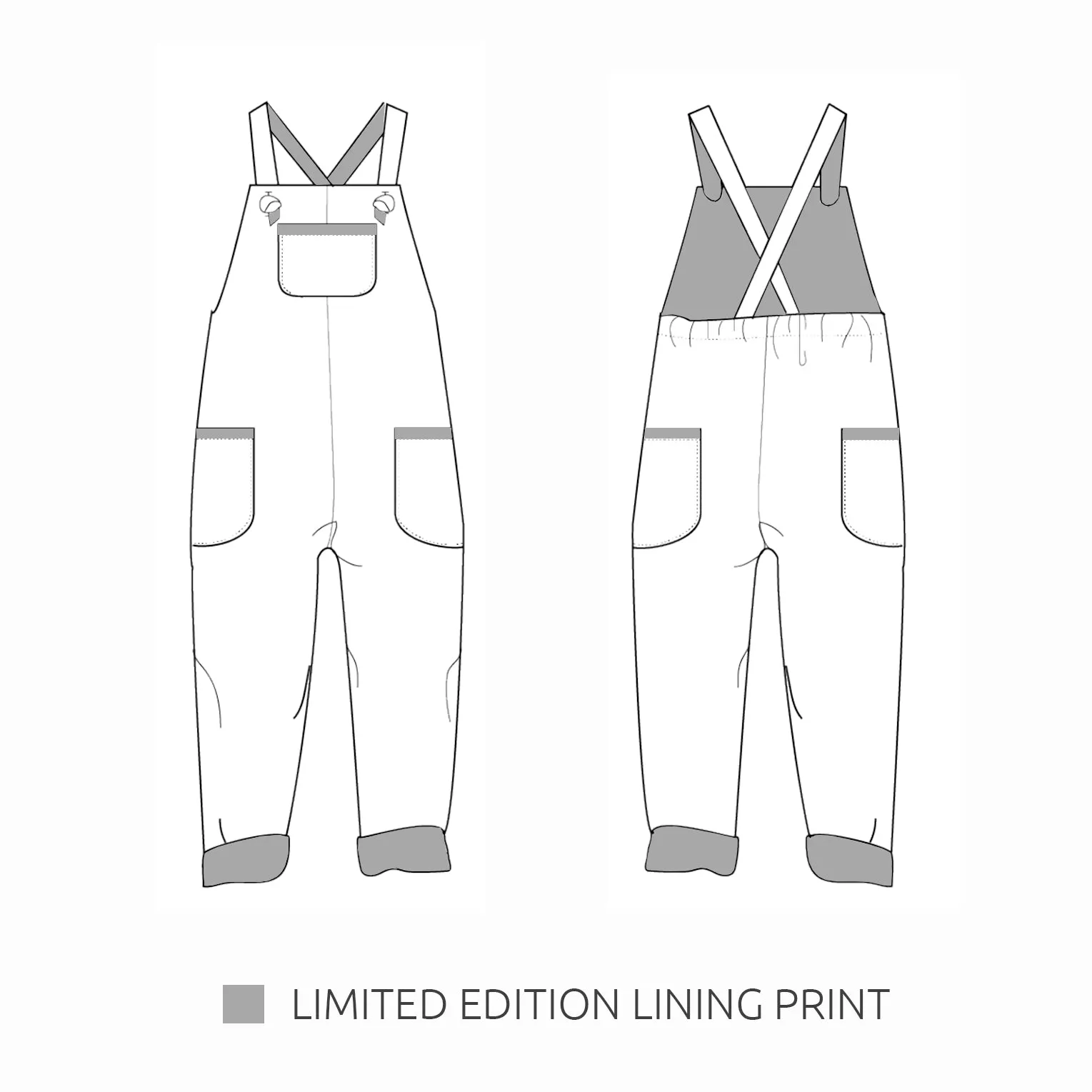 Navy Blue Corduroy Dungarees (Pre-order)