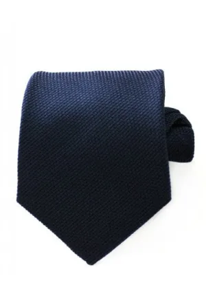 Navy Wool Oxford Tie