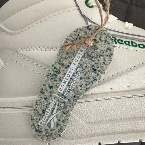 NWB Reebok Leather Tech Geo White Women’s High Tops