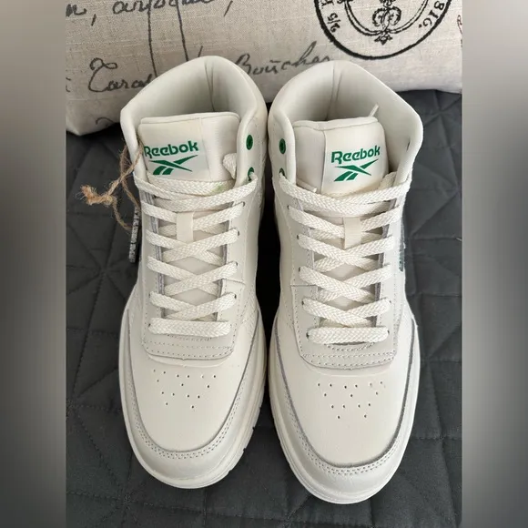 NWB Reebok Leather Tech Geo White Women’s High Tops