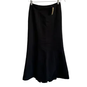 NWT Ann Taylor Black Formal Pleated Maxi Skirt, Size 2