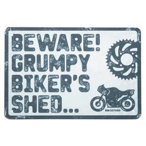 Oxford BEWARE Metal Garage Sign