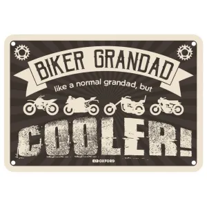 Oxford BIKER GRANDAD Metal Garage Sign