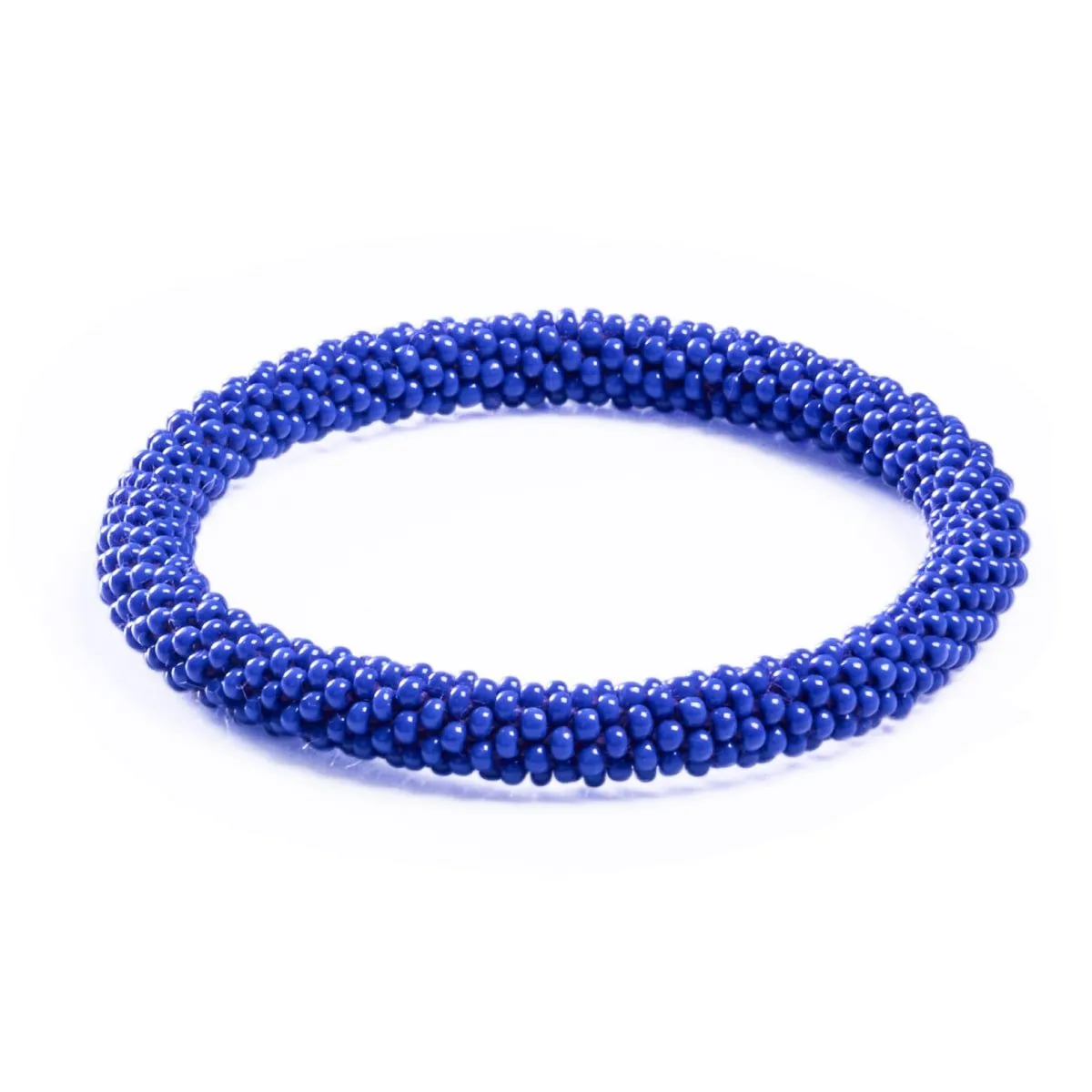 Oxford Blue | Himalayan Glass Bead Bracelet