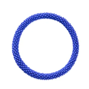 Oxford Blue | Himalayan Glass Bead Bracelet