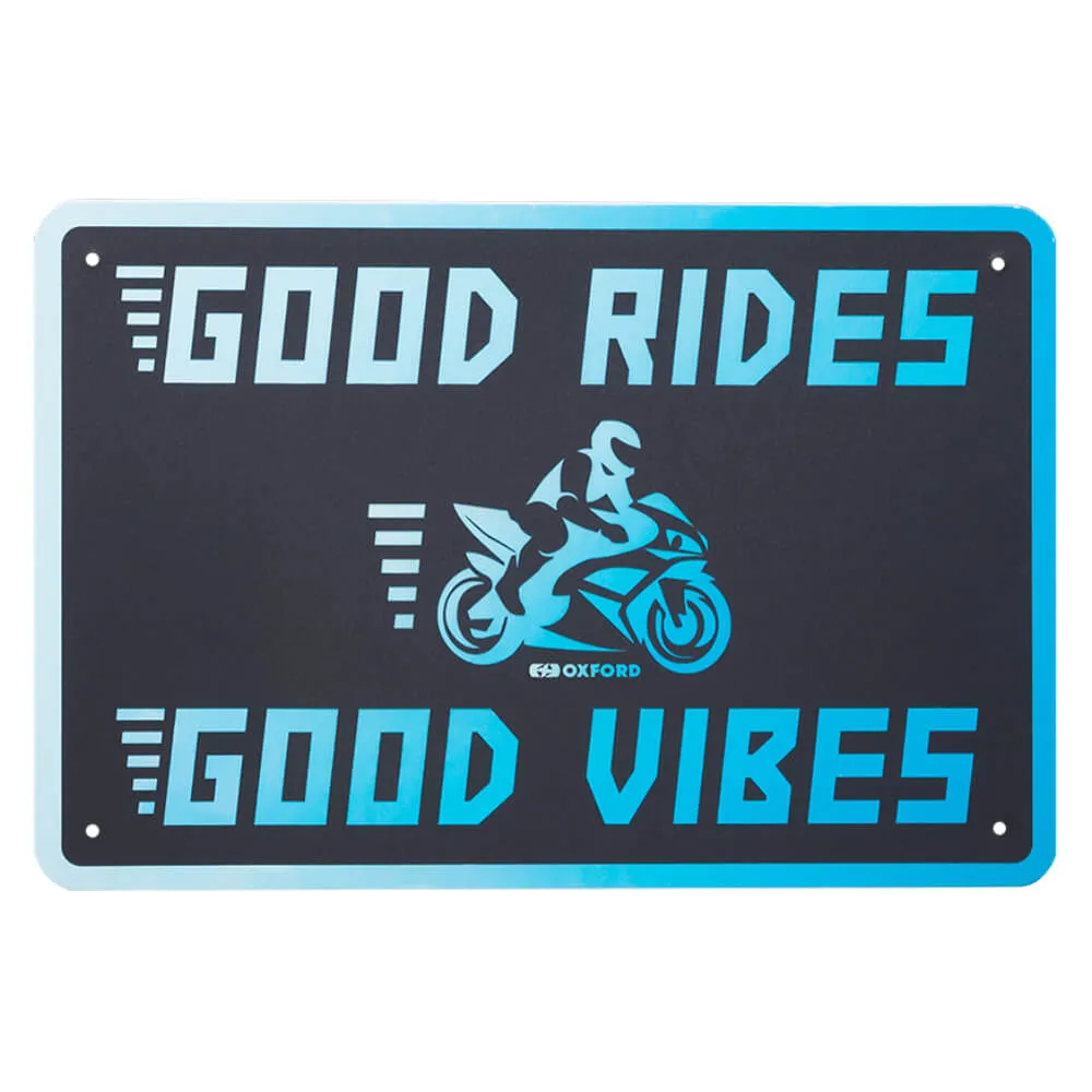 Oxford GOOD VIBES Metal Garage Sign