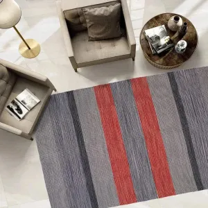 Oxford Grey Modern Cotton Rug